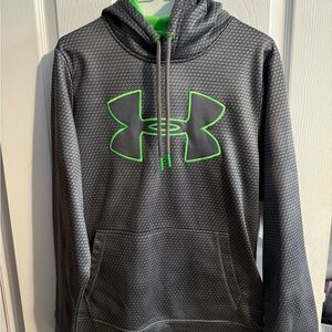 Under Armour Charcoal and Lime Men's Hoodie